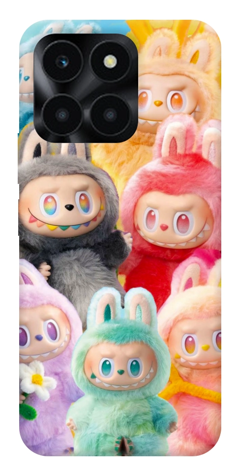 Чохол Rainbow labubu для Huawei Honor X6a
