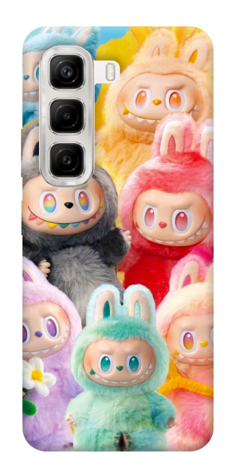 Чехол Rainbow labubu для Infinix Hot 50 4G