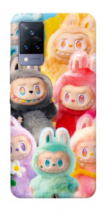 Чехол Rainbow labubu для Vivo V21