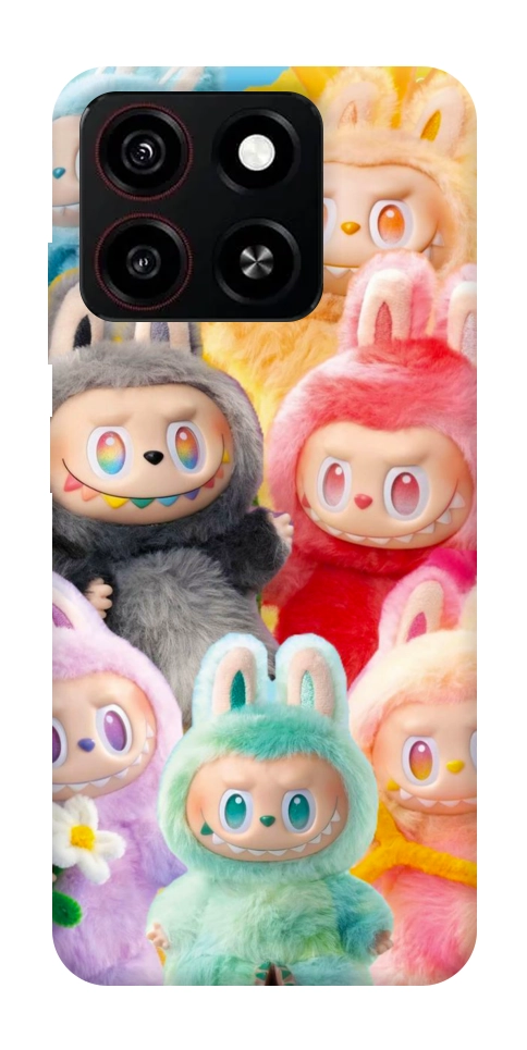 Чехол Rainbow labubu для ZTE Blade A35 4G