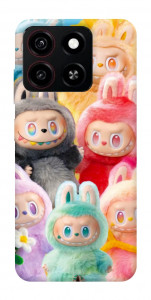 Чехол Rainbow labubu для ZTE Blade A35 4G