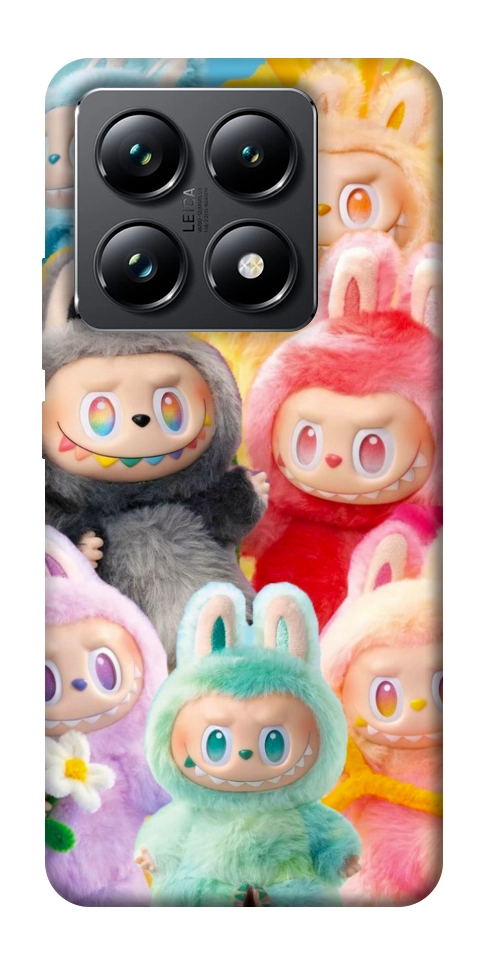 Чехол Rainbow labubu для Xiaomi 14T Pro