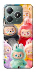 Чохол Rainbow labubu для Realme C61
