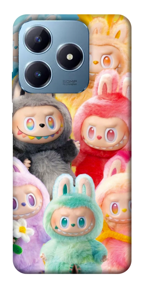 Чехол Rainbow labubu для Realme C63 4G