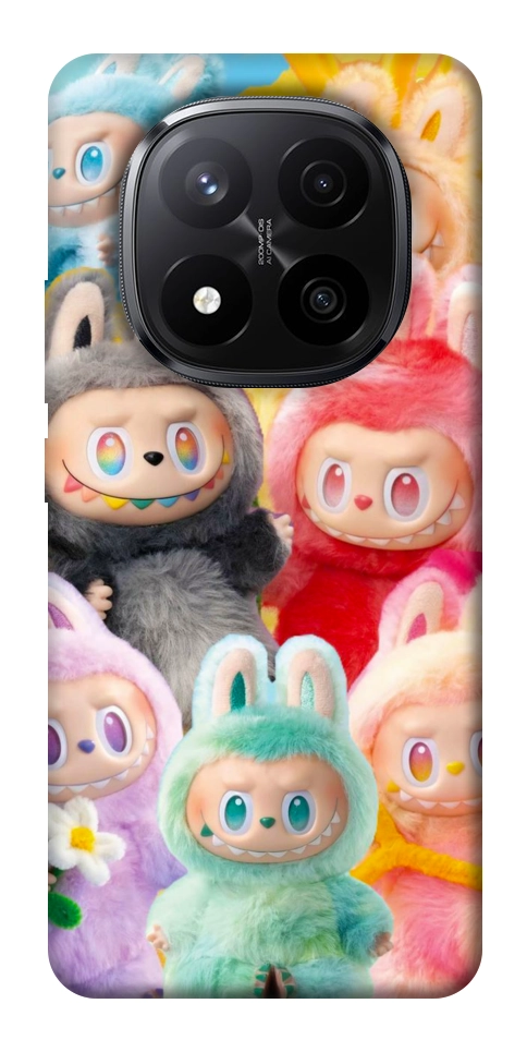 Чехол Rainbow labubu для Xiaomi Redmi Note 14 Pro+ 5G
