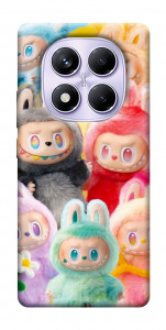 Чехол Rainbow labubu для Xiaomi Poco X7