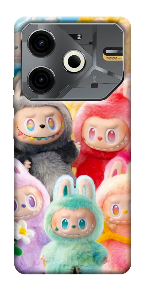 Чехол Rainbow labubu для TECNO Pova 6 Neo (LI6)