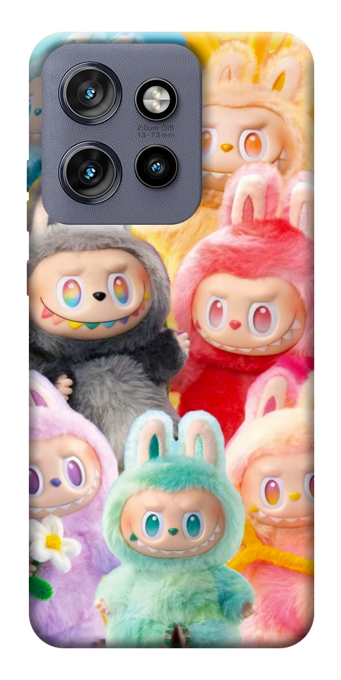 Чохол Rainbow labubu для Motorola Edge 50 Neo