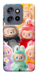Чохол Rainbow labubu для Motorola Edge 50 Neo