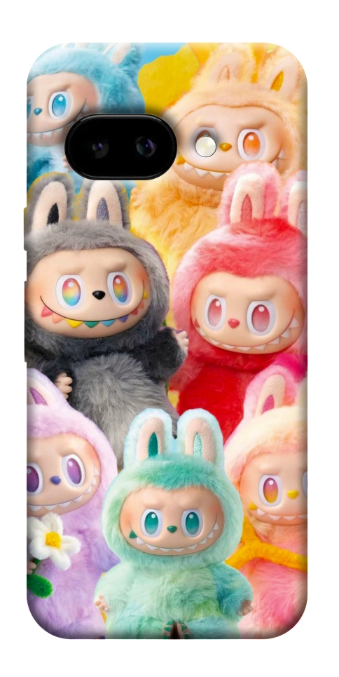 Чехол Rainbow labubu для Google Pixel 9a