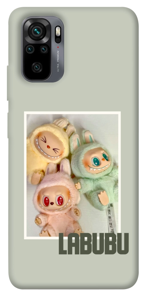 Чехол Trio labubu для Xiaomi Redmi Note 10