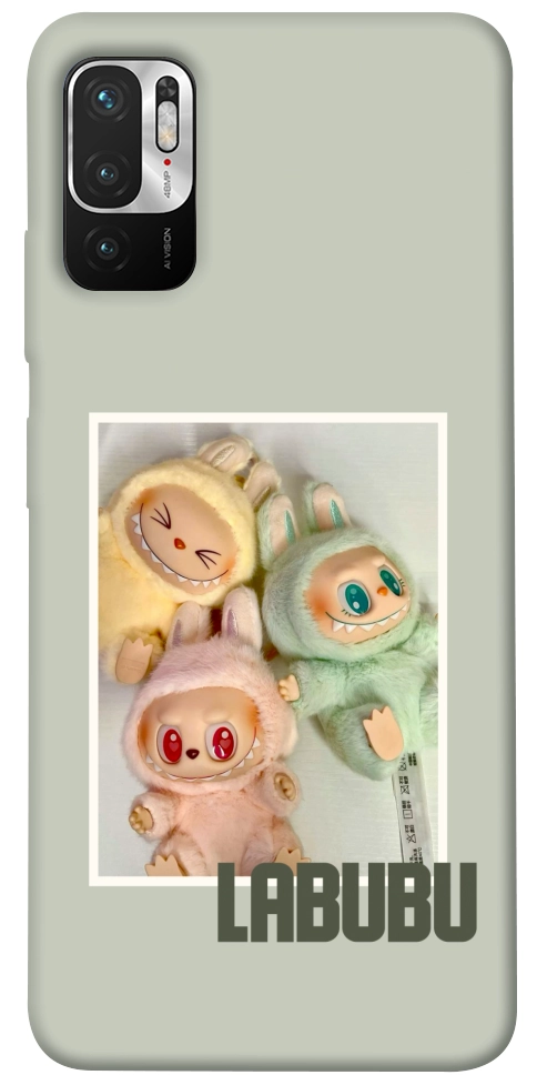 Чехол Trio labubu для Xiaomi Redmi Note 10 5G