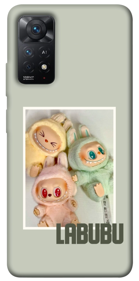 Чехол Trio labubu для Xiaomi Redmi Note 11 Pro 5G