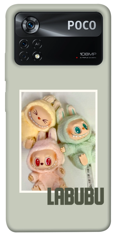 Чехол Trio labubu для Xiaomi Poco X4 Pro