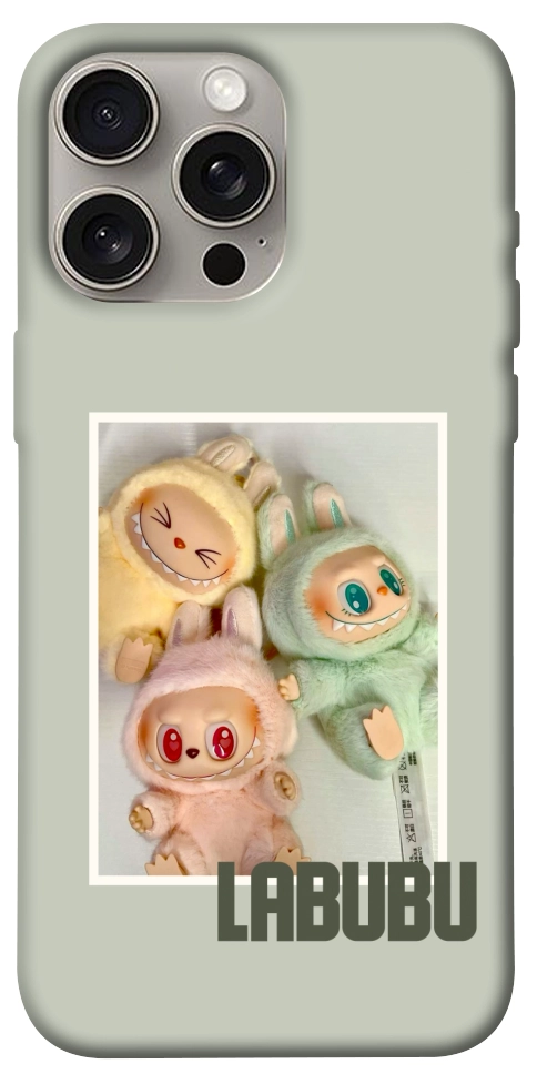 Чохол Trio labubu для iPhone 15 Pro Max