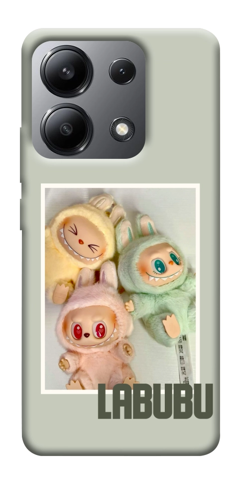 Чехол Trio labubu для Xiaomi Redmi Note 13 4G