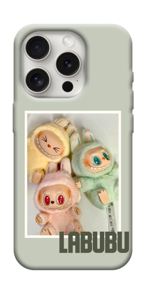 Чехол Trio labubu для iPhone 16 Pro