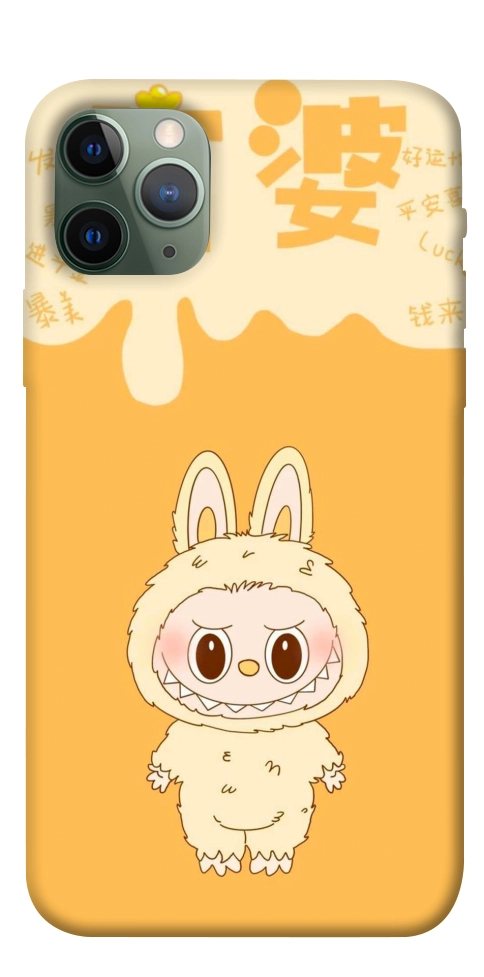 Чехол Yellow labubu для iPhone 11 Pro