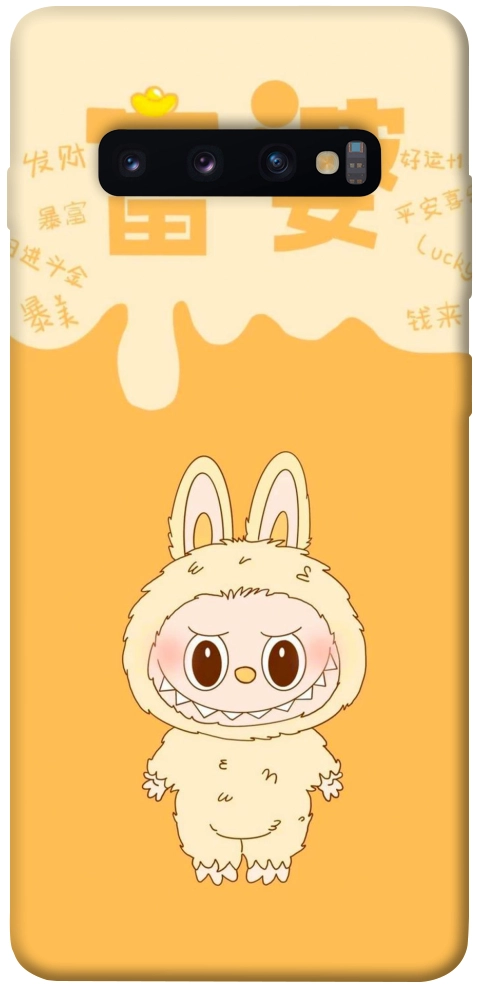 Чехол Yellow labubu для Galaxy S10 Plus (2019)