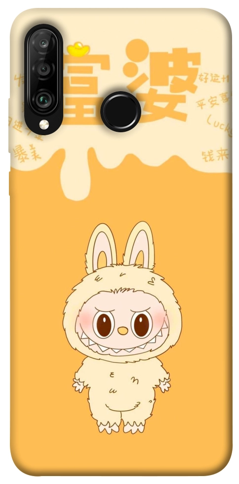 Чехол Yellow labubu для Huawei P30 Lite