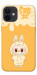 Чехол Yellow labubu для iPhone 12 mini