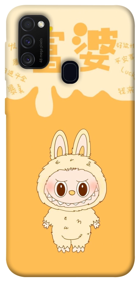 Чехол Yellow labubu для Galaxy M30s