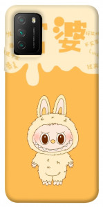 Чехол Yellow labubu для Xiaomi Poco M3
