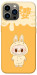 Чехол Yellow labubu для iPhone 13 Pro Max