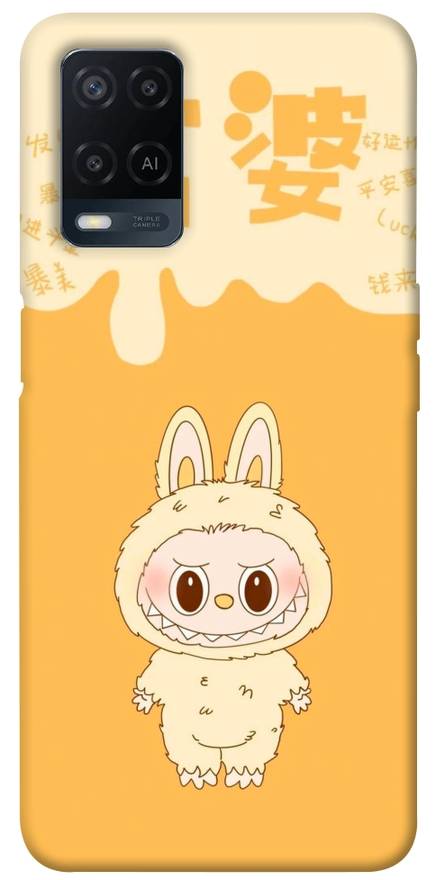 Чохол Yellow labubu для Oppo A54 4G