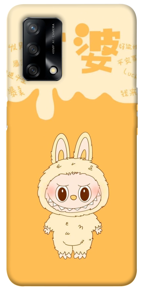 Чехол Yellow labubu для Oppo A74 4G