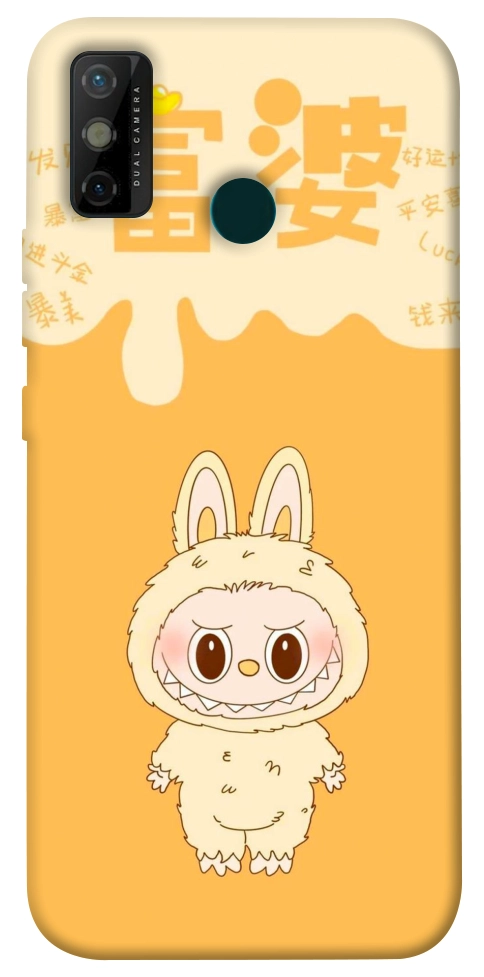 Чехол Yellow labubu для TECNO Spark 6 Go