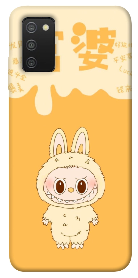 Чохол Yellow labubu для Galaxy A03s