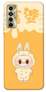 Чехол Yellow labubu для TECNO Camon 17P