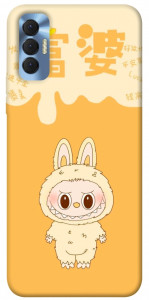 Чохол Yellow labubu для TECNO Spark 8P