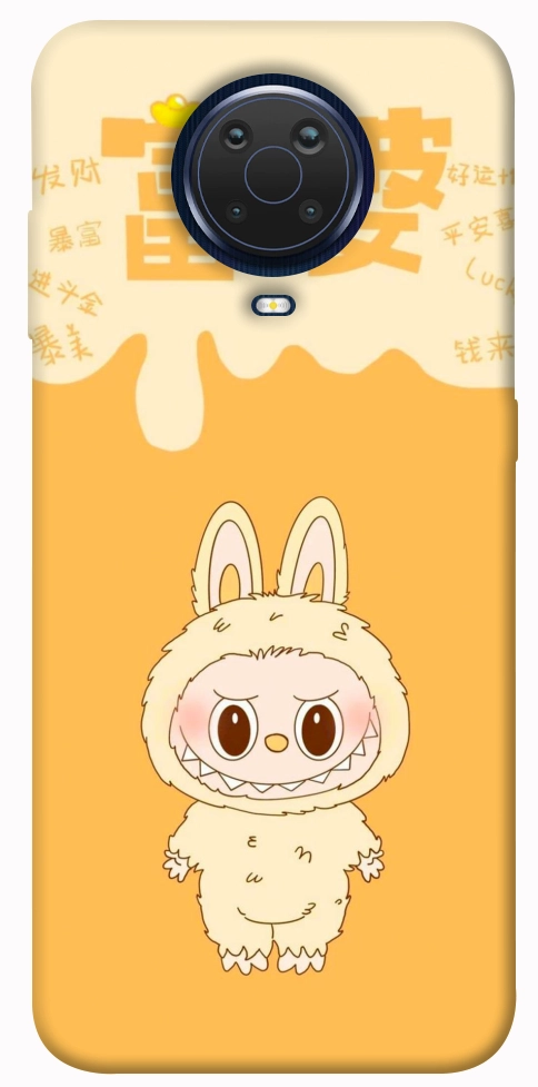 Чехол Yellow labubu для Nokia G10
