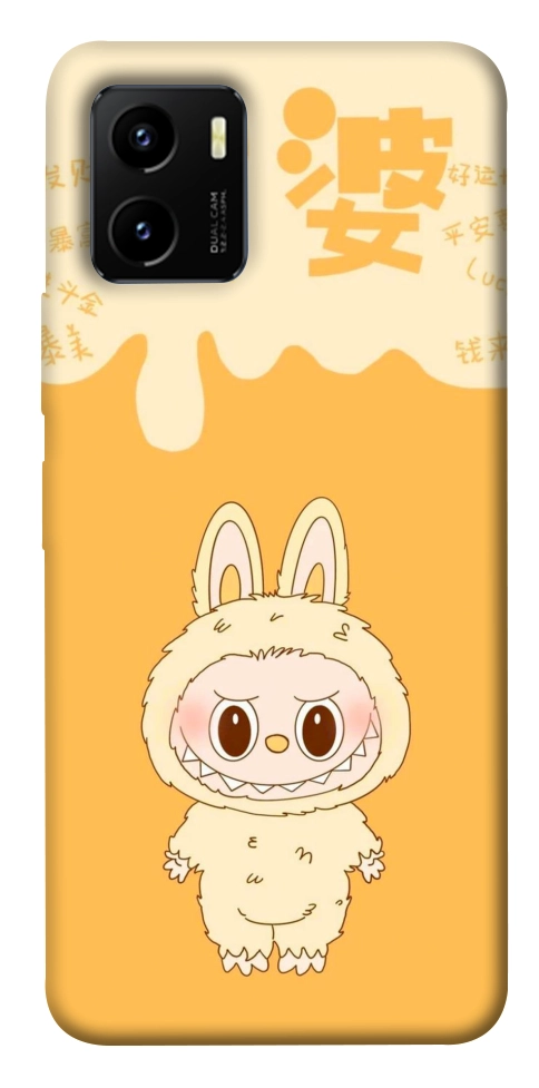 Чохол Yellow labubu для Vivo Y15s