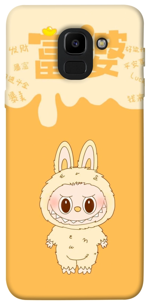 Чехол Yellow labubu для Galaxy J6 (2018)