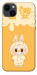 Чехол Yellow labubu для iPhone 14 Plus