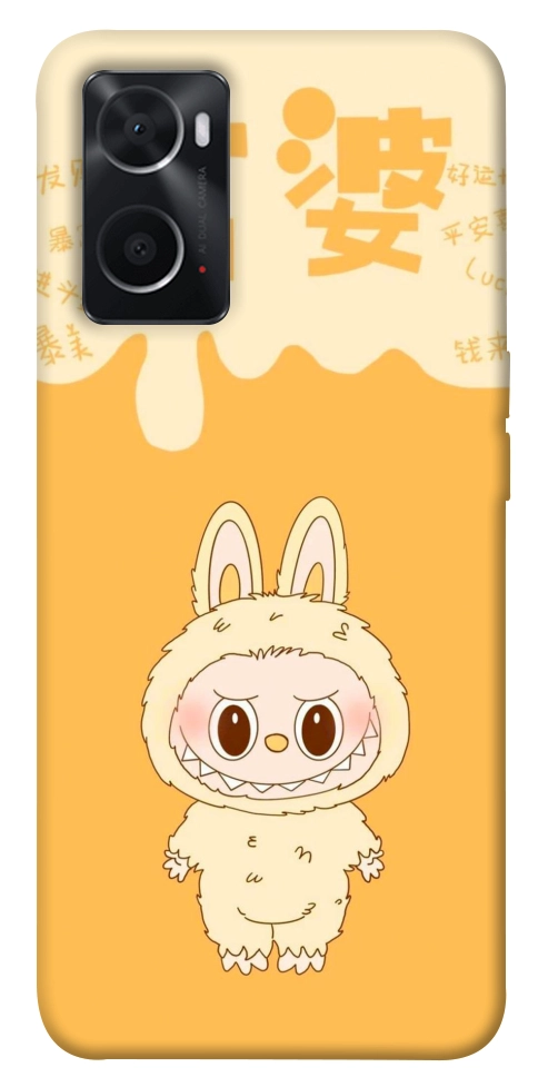 Чехол Yellow labubu для Oppo A76 4G