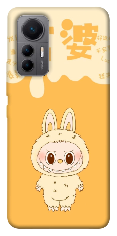 Чехол Yellow labubu для Xiaomi 12 Lite