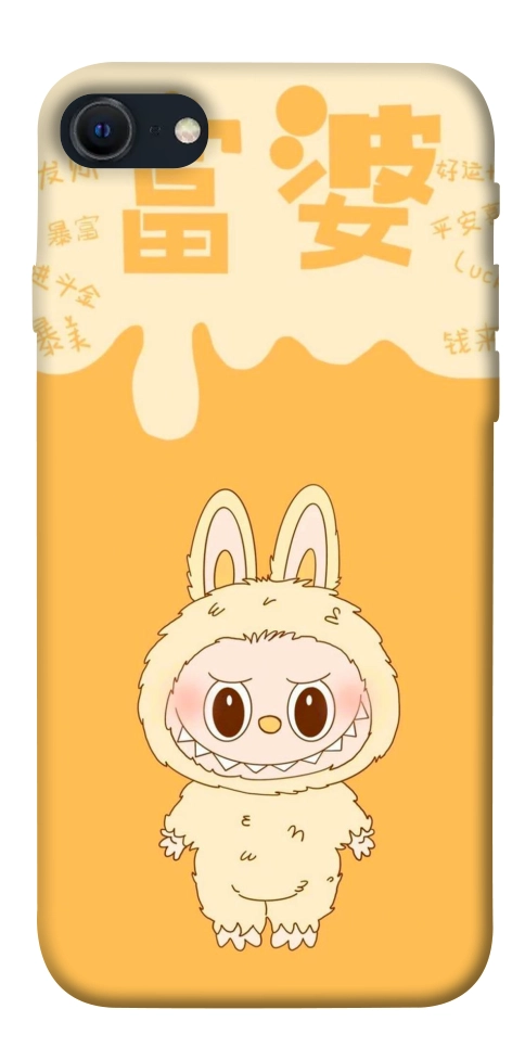 Чохол Yellow labubu для iPhone SE (2022)
