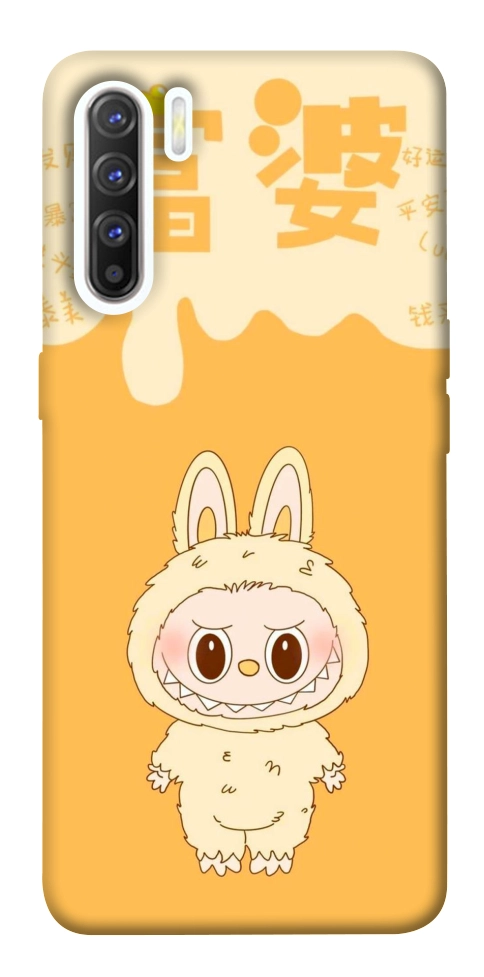 Чохол Yellow labubu для Oppo Reno 3