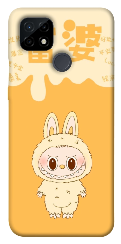 Чехол Yellow labubu для Realme C21