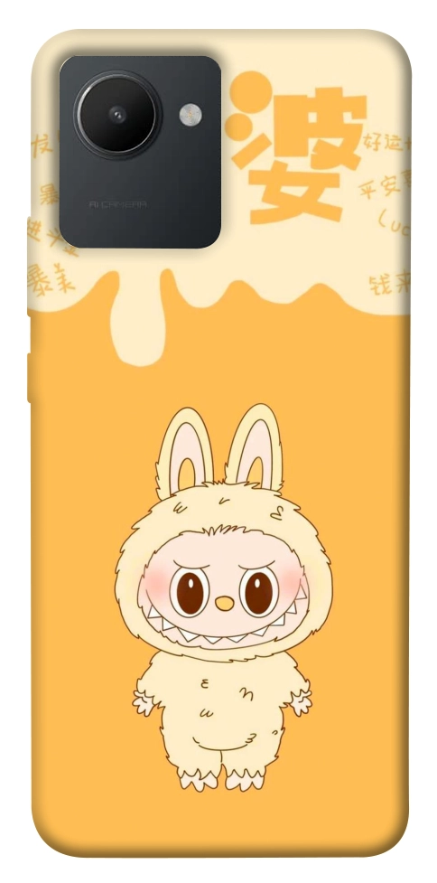 Чохол Yellow labubu для Realme C30