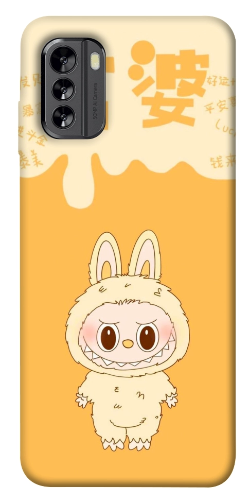 Чехол Yellow labubu для Nokia G60