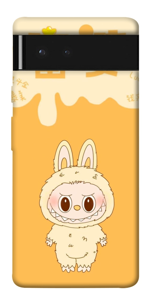 Чехол Yellow labubu для Google Pixel 6