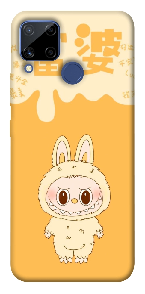 Чехол Yellow labubu для Realme C15