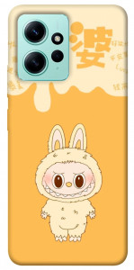 Чехол Yellow labubu для Xiaomi Redmi Note 12 4G