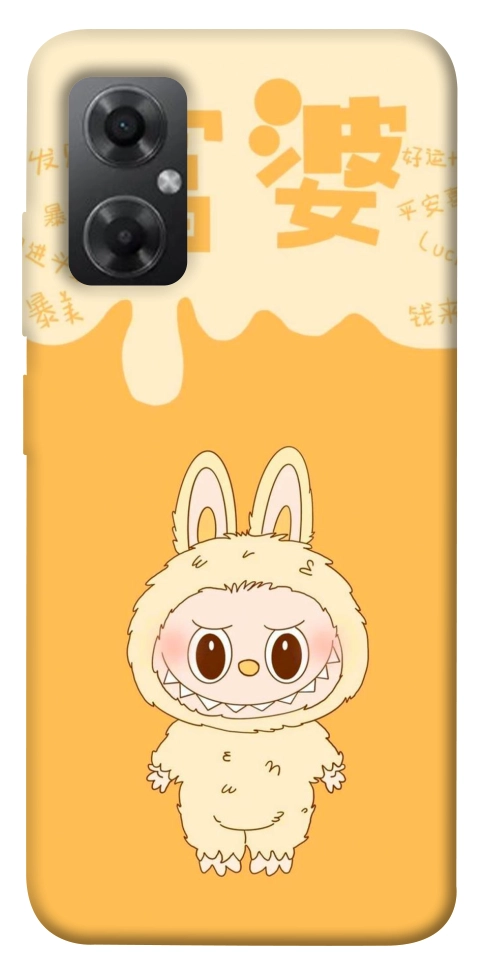 Чехол Yellow labubu для Xiaomi Redmi Note 11R