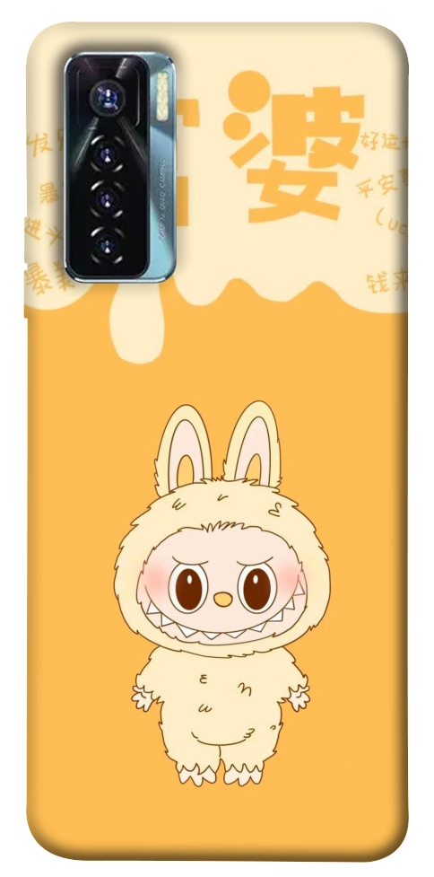 Чехол Yellow labubu для TECNO Camon 17 Pro